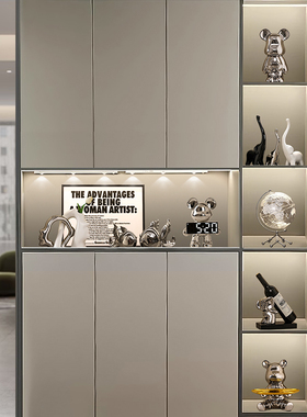 速发酒柜装饰品柜展摆件轻奢高档家居熊餐边柜厅示客小摆设高级感