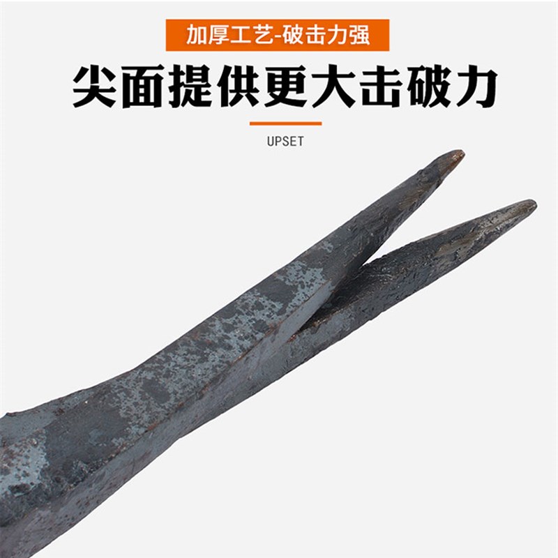 速发农用挖树根工具镐头洋搞头钢镐尖镐户垦多功能开铁十字镐洋镐 - 图1
