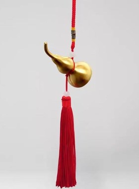 速发铜葫芦五钱纯铜葫芦摆件开公办口室家葫装饰客厅居芦大小挂件