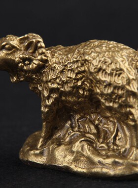 速发铜鸡肖生件摆肖属鼠牛虎兔龙蛇马羊猴生狗猪铜十二生肖摆件