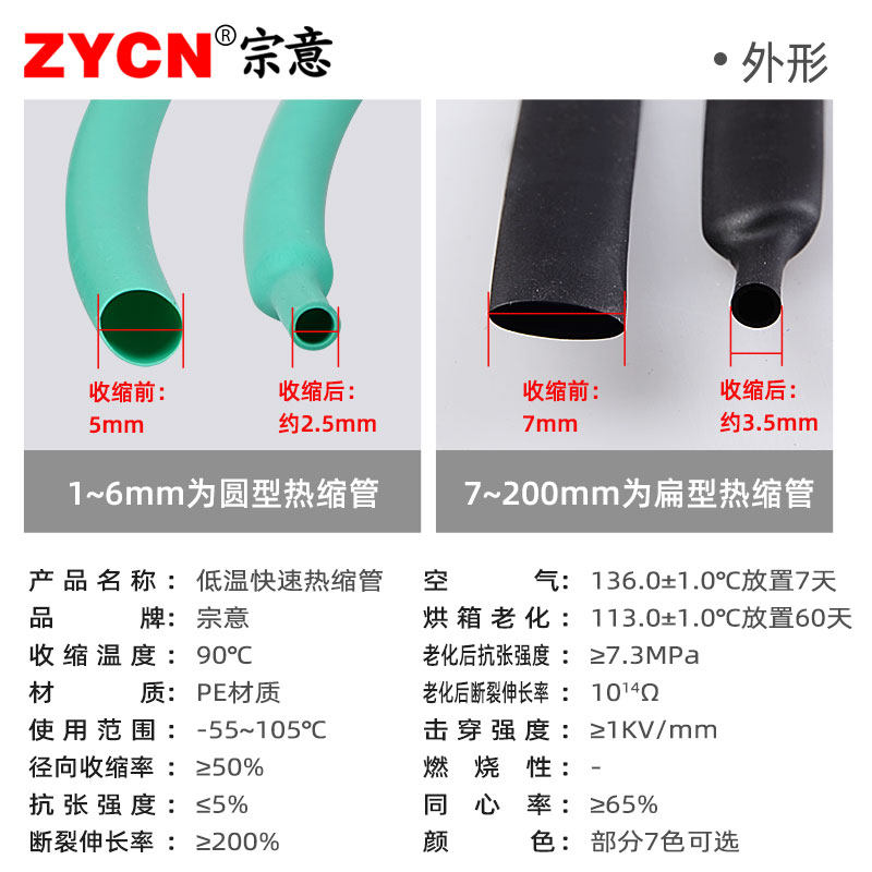 热缩管绝缘套管1/2/3/4/5/6/10/30mm加厚透明T电工电线数据线修复,淘宝优惠券,粉丝福利购,淘宝优惠卷