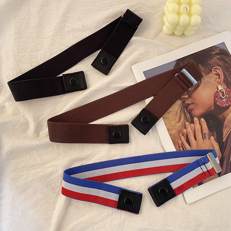 懒人腰带女士可调节松紧牛仔裤皮带男隐形裤带弹力收腰神器军训