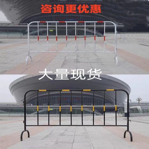 铁马护栏电力防护临时道路施工隔离黑黄I红白栏杆移动交通安全围 - 图1