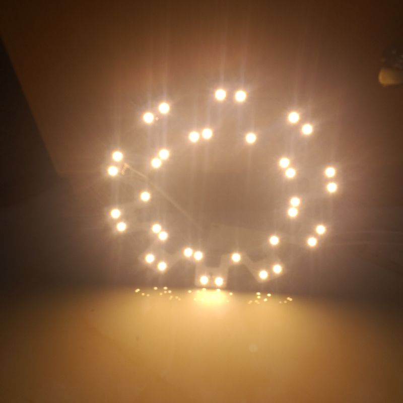 暖光led灯带led吸顶灯灯芯改造灯板灯盘灯珠圆形家用超亮灯条贴片 - 图0