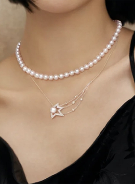 925银珍珠项链女2026新款