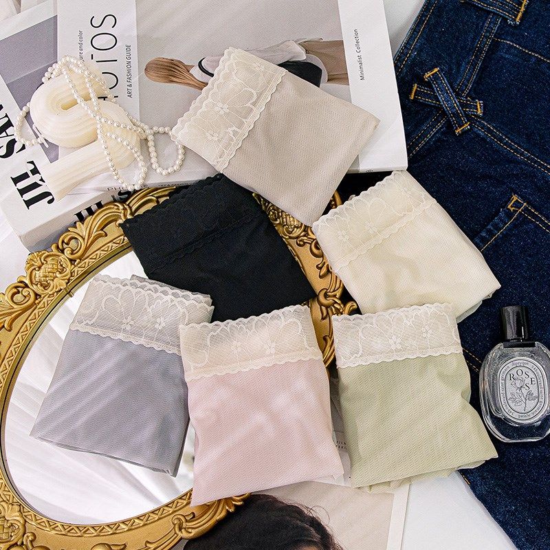 洁韵朵无痕内裤女中高腰收腹性感蕾丝超薄款透气2024新款短裤夏季,淘宝优惠券,粉丝福利购,淘宝优惠卷