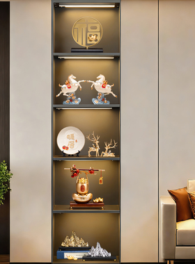 中国风高档博古架客厅酒柜摆件