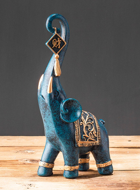 鼎吉福财福风水吉象宅摆件