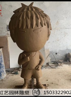 玻璃钢打篮球卡通人物雕塑户外创意彩绘抽象灌篮高手运动人物摆件