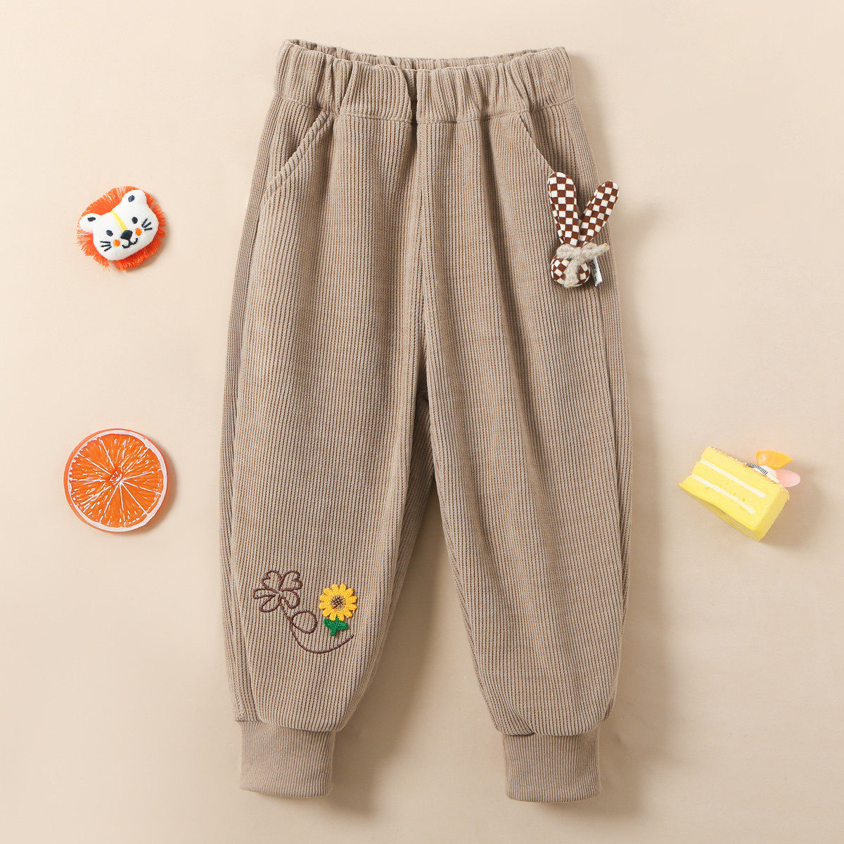 十月妈咪女童裤子秋冬款宝宝冬季灯芯绒长裤秋季小童加厚儿童冬装,淘宝优惠券,粉丝福利购,淘宝优惠卷