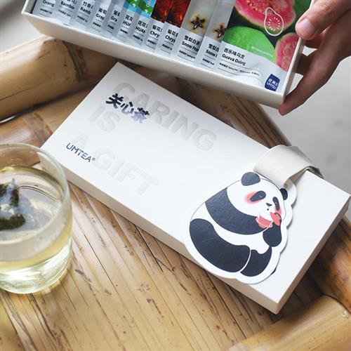 优美茶UMTEA关心茶礼盒大熊猫 成都高颜值送女生礼物花果茶伴手礼