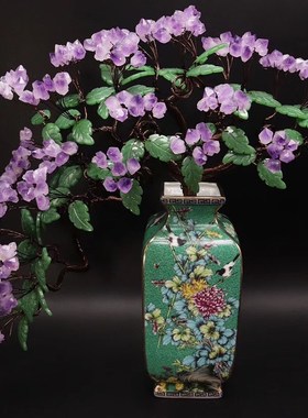 紫水晶发财d树黄水晶摇钱树家居摆件客厅玄关酒柜店铺开业乔迁送