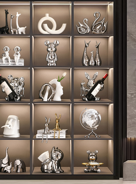 速发轻奢礼柜装饰品摆件高端大气客厅家视柜电居餐柜工艺酒品摆饰