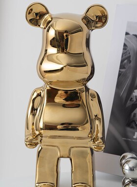 速发5C视熊摆件家居熊厅电M柜酒柜陶瓷潮流客桌面装饰品