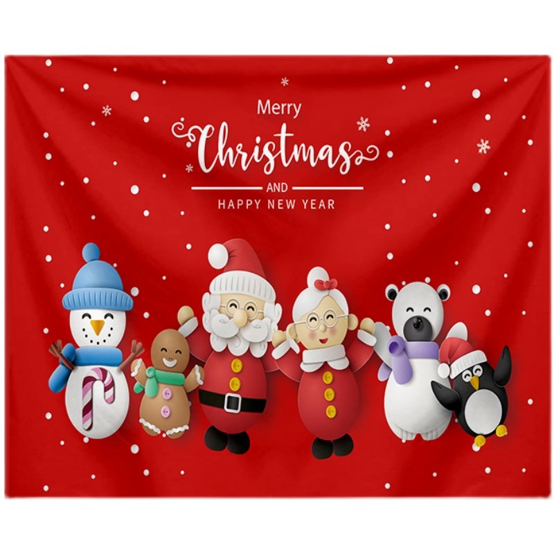 欧美圣诞节背景布装饰挂布新年party商场房间拍照装扮布置背景布,淘宝优惠券,粉丝福利购,淘宝优惠卷