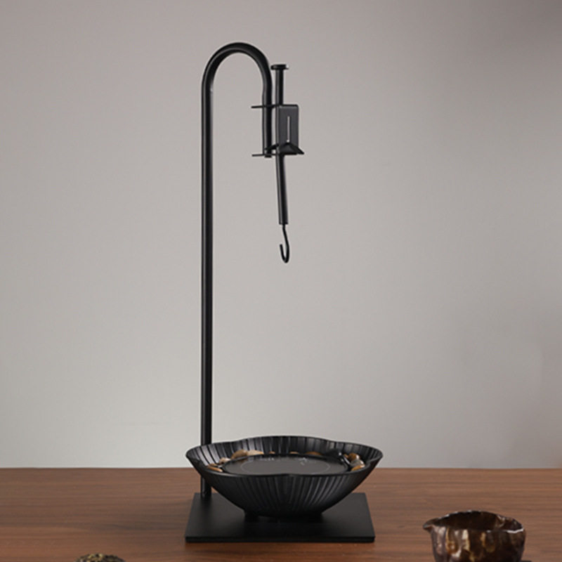 Household tea cooker free hook retro old rock mud electric pottery stove tea art hook Kung Fu tea set accessories vertical hook