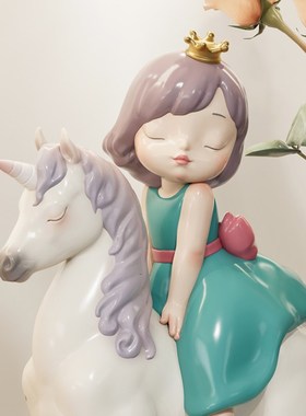 蓝色蜗牛 奇幻之旅 床头创意摆件雕塑送生日礼物乔迁新居装饰摆件