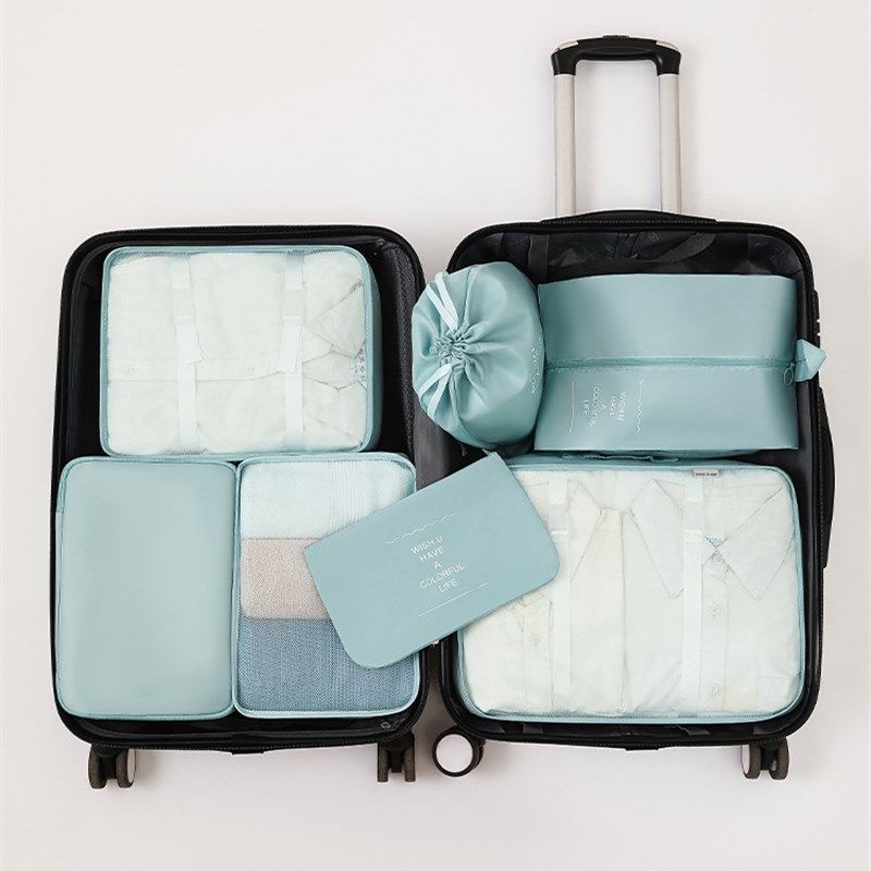 多功能旅行六件套收纳包t行李箱衣物分类整理包收纳袋套装七件套,淘宝优惠券,粉丝福利购,淘宝优惠卷