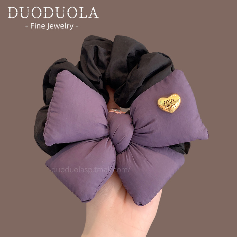 2026新款秋冬充棉蝴蝶结发圈洋气发绳扎马尾头绳大肠圈头饰女发饰,淘宝优惠券,粉丝福利购,淘宝优惠卷