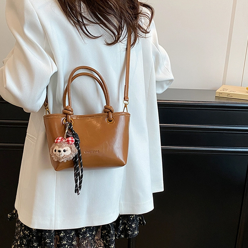 明星孙怡同款手拎菜篮小包包单肩包女2025新款小众轻奢斜挎包手提 - 图0