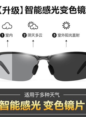 速发偏光夜视镜变色太墨日夜驶用开车专用男司机驾两镜钓鱼镜镜