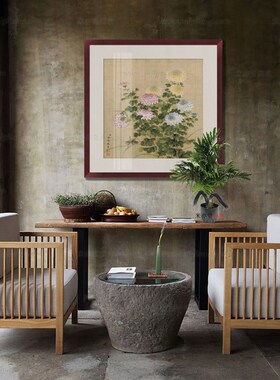 米亦堂x余稚花鸟 新中式精品工笔国画餐客厅书房茶室玄关装饰挂画