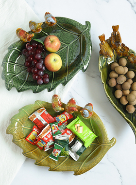 创意乌龟玄关放钥匙收纳盒托盘门口鞋柜摆件茶几T糖果干果盘装饰