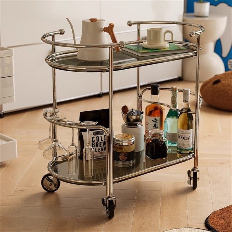 可移动边几家用客k厅轻奢高级感玻璃餐车创意小户型沙发小推车茶,淘宝优惠券,粉丝福利购,淘宝优惠卷