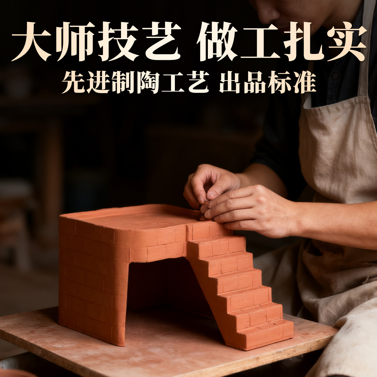 乌龟晒台爬台陶土躲避洞巴西草龟专用带爬梯深水龟缸休息台躲避屋,淘宝优惠券,粉丝福利购,淘宝优惠卷