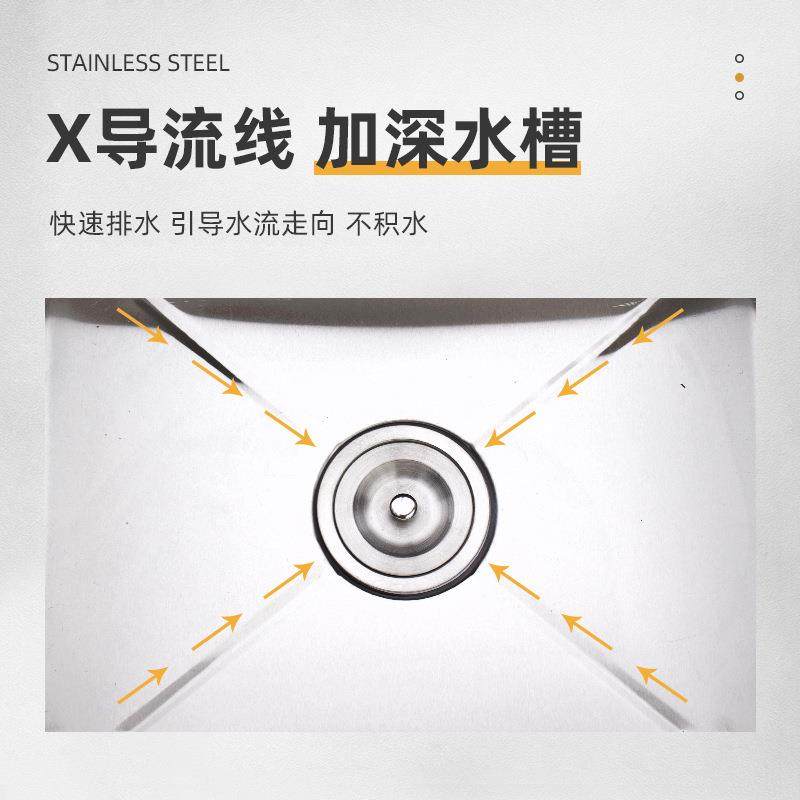 不锈钢沥水池餐厅单槽洗碗池家用厨房饭店加厚洗菜盆学校洗手池,淘宝优惠券,粉丝福利购,淘宝优惠卷