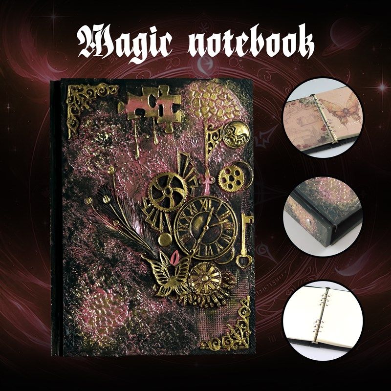 A5活页小卡收纳册复古手账立体浮雕高颜值拍立得3寸相册本纪念册,淘宝优惠券,粉丝福利购,淘宝优惠卷