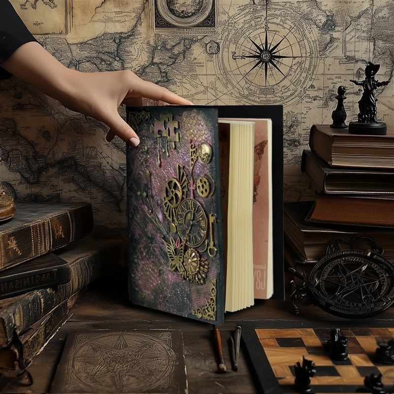 A5活页小卡收纳册复古手账立体浮雕高颜值拍立得3寸相册本纪念册,淘宝优惠券,粉丝福利购,淘宝优惠卷