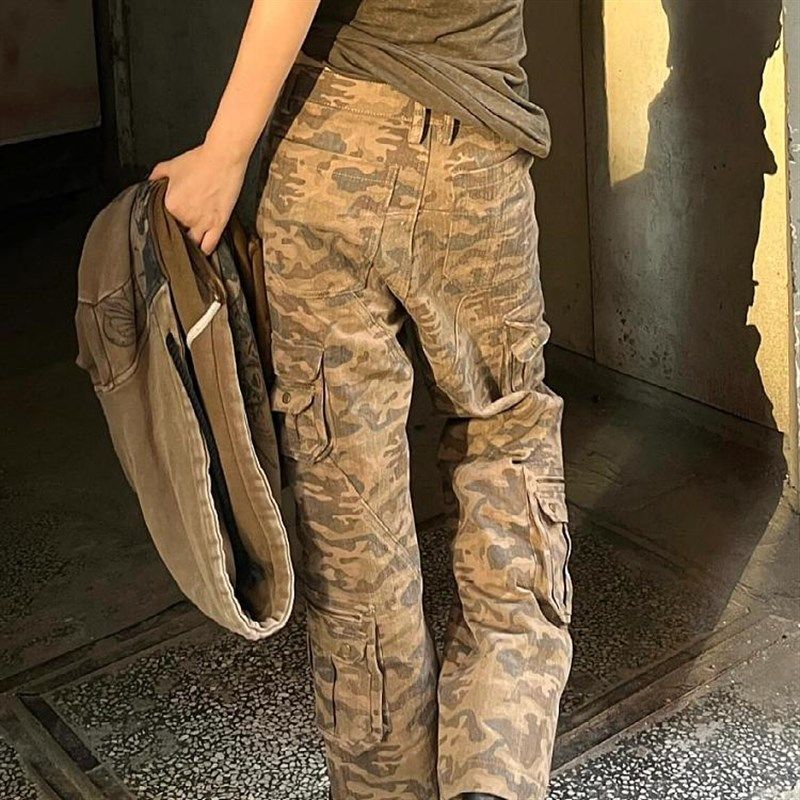 速发大男美式水头重工街洗迷彩工装裤码复古做旧宽松直筒多口袋长,淘宝优惠券,粉丝福利购,淘宝优惠卷