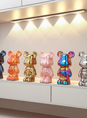 速发厅开件轻奢高档客熊酒柜装饰品电视柜展示柜摆设摆业乔迁礼品