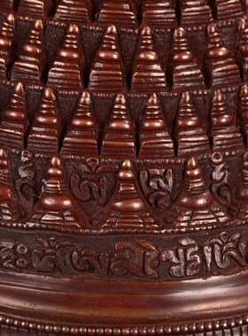 速发尼泊尔纯铜百塔擦擦佛塔摆件供宝奉塔西藏式手工用宗供佛密品