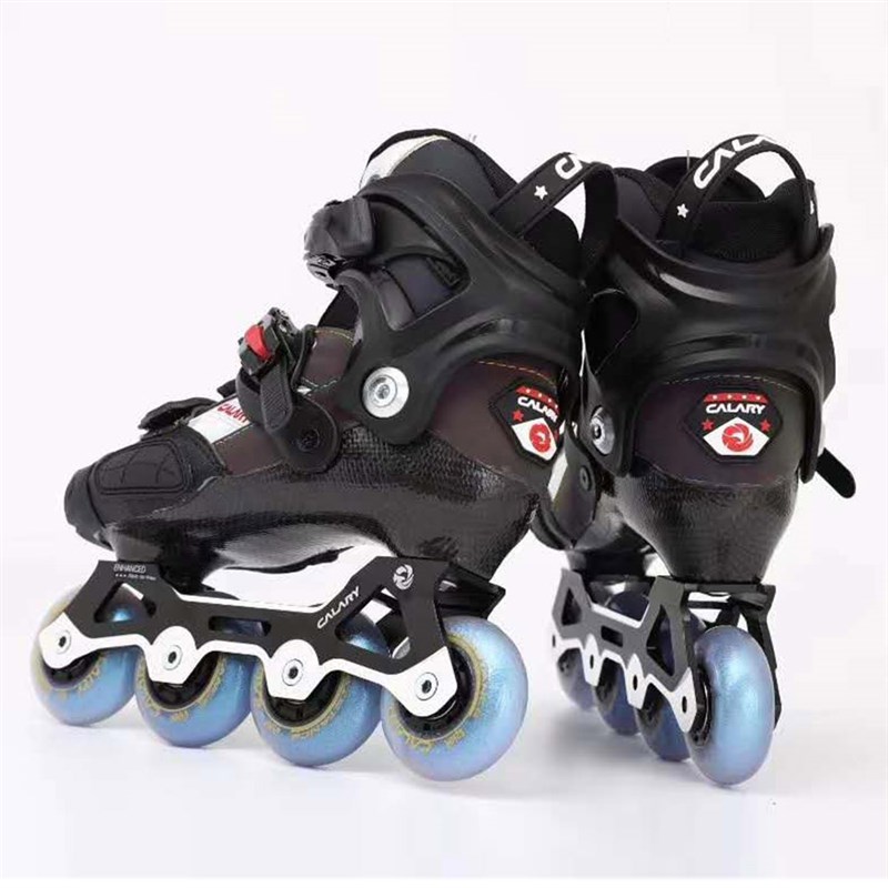 EUR size 28-37 Adjustable Child Inline Skates Carbon Fiber K - 图2