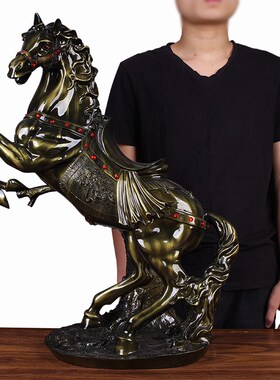 招财鞍马摆件店铺开业生肖马摆设办公室公司前台商务个性礼品