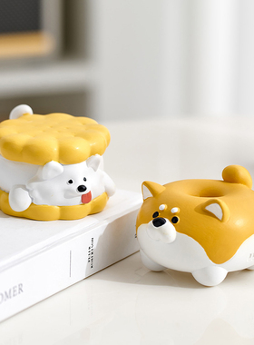 治癒系电脑桌面可爱小摆件办公室工位情绪解压车载中控台设装饰品