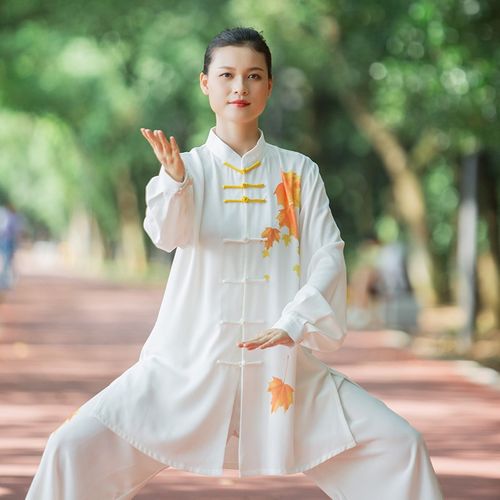 速发春枫叶太极赛新演太极拳八段锦练功服男款比服表款服三件套 - 图2