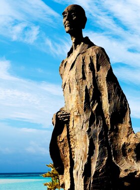 定制铸铜人物雕塑玻璃钢僧人昙曜游渡摆件博物馆纪念馆艺术品装饰