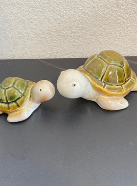 乌龟果盘家用客厅茶几海龟瓷盘钥匙收纳盆子创意镇宅装饰陶瓷摆件