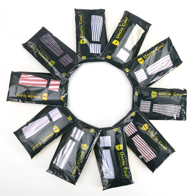 阿罗裤男士内裤加大码平角纯棉内裤男宽松四角裤头居家短睡裤条纹,淘宝优惠券,粉丝福利购,淘宝优惠卷