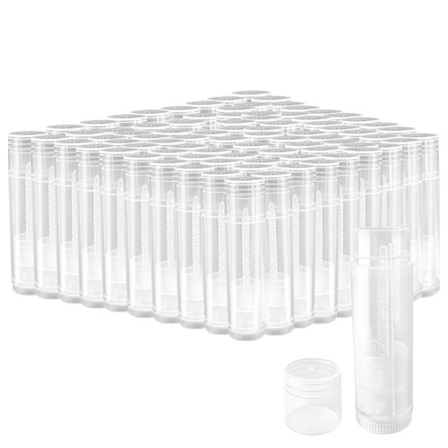 自制手工润唇膏材料diy唇膏管空管口红管容量5G白色黑色透明100个 - 图1
