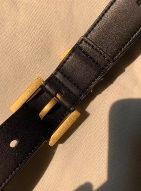 Genuine Leather Narrow Monogram Belts Womens Luxury Designe