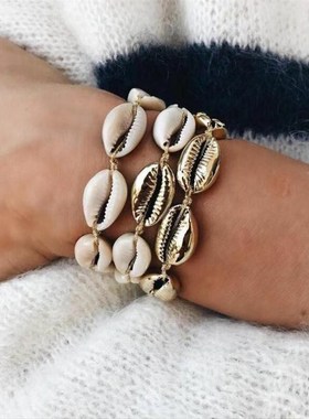 Beach wind necklace chain chain chain suit shell conch Ocean