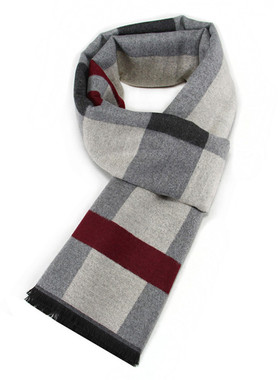 RUNMEIFA 2021 Classic Autumn & Winter Warm Plaid Man Scarf C