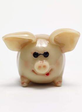 极速艺术超迷你《猪》汽车内饰品摆件猪年创意礼品手把件
