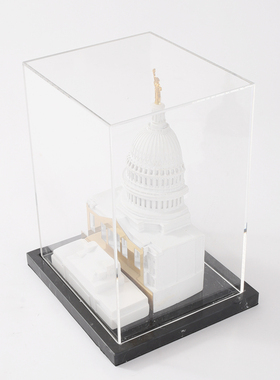 极速现代建筑模型摆件亚克力创意客厅玄关书桌电视柜创意装饰艺术