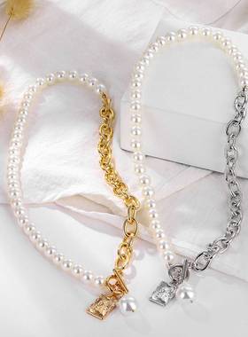 Korean Jewelry Jewelry Retro New Copper Baroque Pearl Alloy