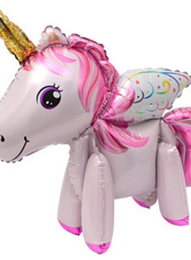 Unicorn Balloon Decoration Happy Birthday Party Supplies Foi